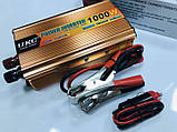 Перетворювач напруги 12v-220v 1000W UKC, фото 2