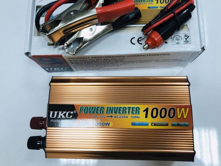 Перетворювач напруги 12v-220v 1000W UKC