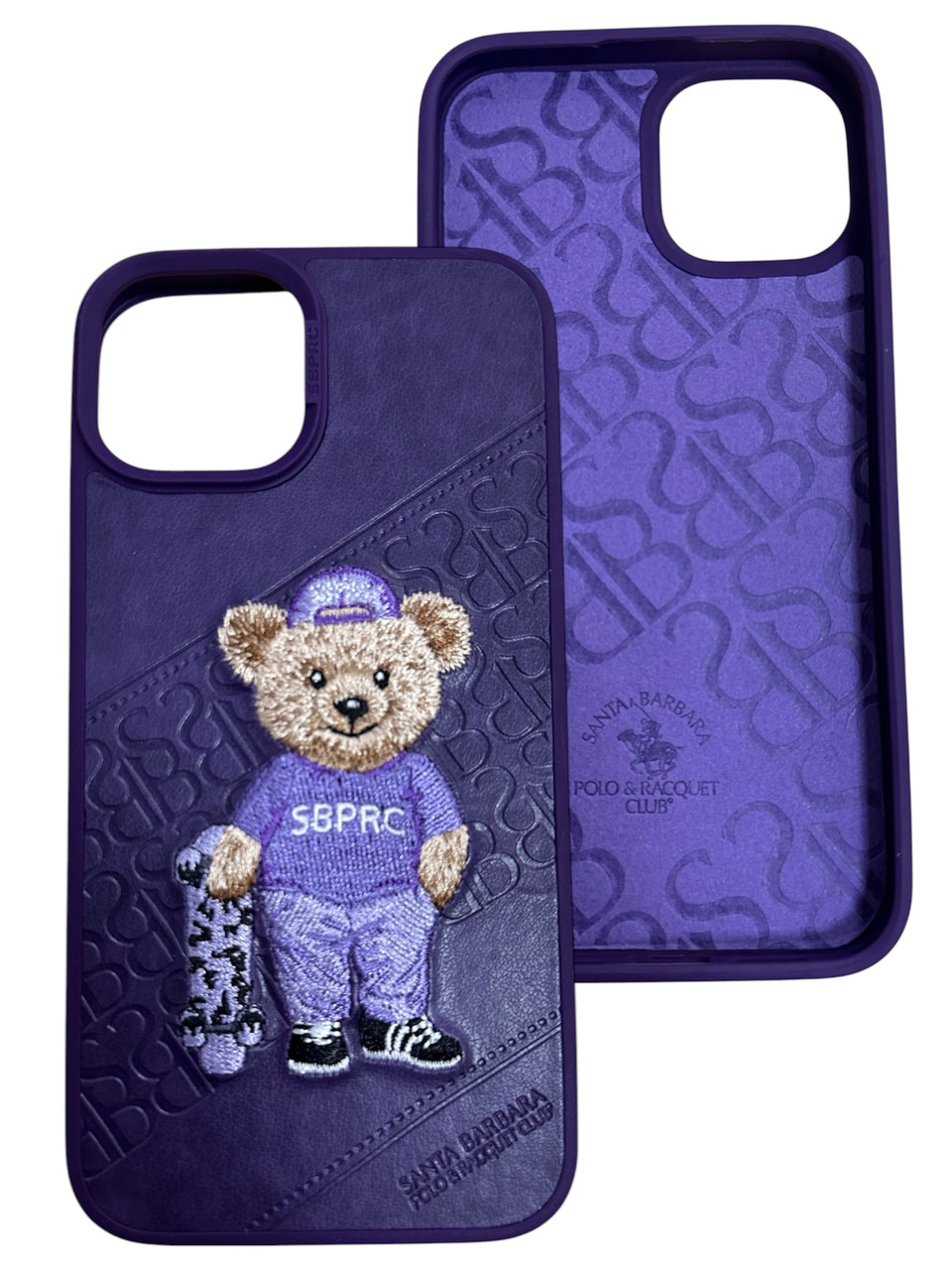 Чохол для IPhone Оригінальний чохол POLO Santa Barbara “Bear series” Deep Purple iPhone 13/14, фото 1