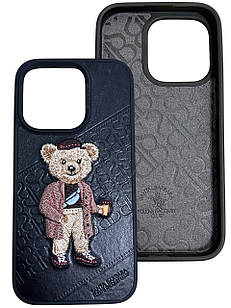 Чохол для IPhone Оригінальний чохол POLO Santa Barbara “Bear series” Black iPhone 14 Pro