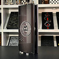 Нарди скляні БІТКОІН 61×27×5 см на подарунок, фото 4