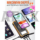 Повербанк IBattery 888KW 25000mah, павербанк із сонячною панеллю, powerbank з ліхтариком, бездротова зарядка, фото 4