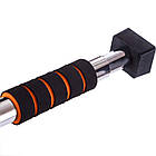 Турнік у дверний отвір розсувний розпірний домашній SP-Sport FI-2551 60-100см хром, фото 5