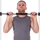 Турнік у дверний отвір розсувний розпірний домашній SP-Sport FI-2551 60-100см хром, фото 7