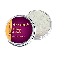 Скраб-маска Nikk Mole Scrub&Mask with Avocado oil с маслом авокадо, 40 мл УЦЕНКА