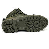 Тактичні берці чоловічі легкі на шерсті з байкастом зелені (хакі) SB 8614(2024-25) 40 розмір, фото 9