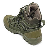 Тактичні берці чоловічі легкі на шерсті з байкастом зелені (хакі) SB 8614(2024-25) 40 розмір, фото 5