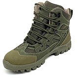 Тактичні берці чоловічі легкі на шерсті з байкастом зелені (хакі) SB 8614(2024-25) 40 розмір, фото 8