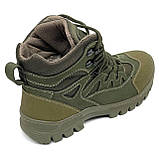 Тактичні берці чоловічі легкі на шерсті з байкастом зелені (хакі) SB 8614(2024-25) 40 розмір, фото 7