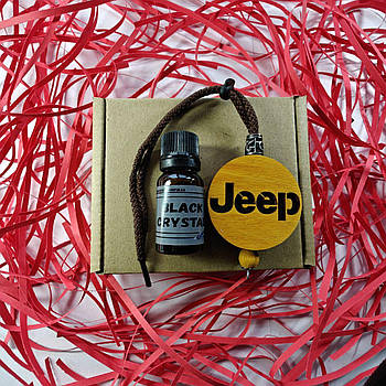Підвіска ароматизатор Jeep, АвтоПарфуми Джип на дзеркало, дуб