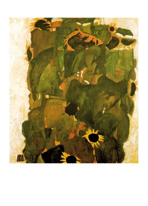 Листівка Egon Schiele - Sonnenblumen I, 1911