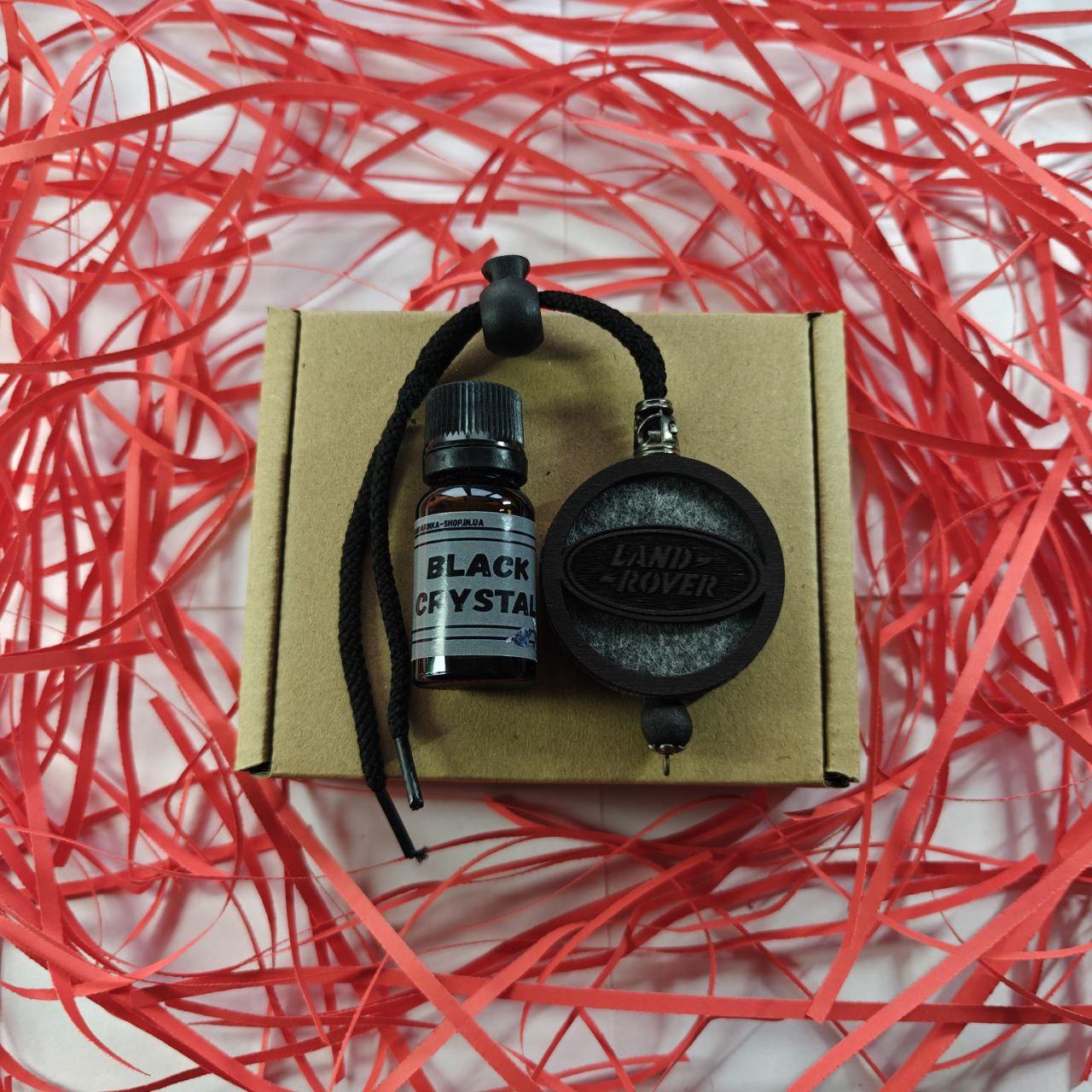 Підвіска ароматизатор Land Rover, АвтоПарфуми Ленд Ровер на дзеркало, чорний, фото 1