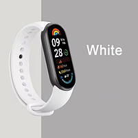 Ремінець для фітнес браслета Xiaomi Mi Band 8,9,10 білий, фото 2