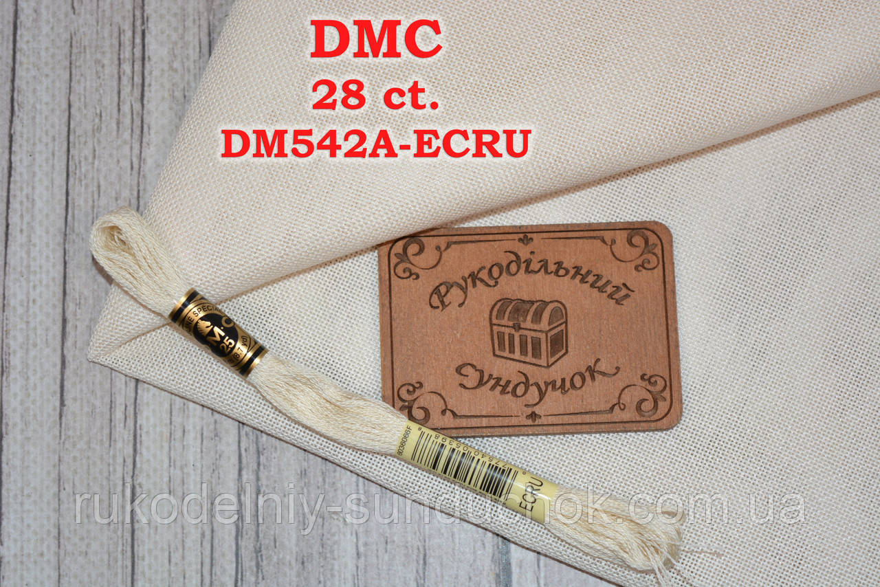 Тканина рівномірного переплетіння DMC 28 ct. DM542A-ECRU
