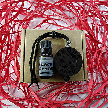 Підвіска ароматизатор Skoda, АвтоПарфуми Шкода на дзеркало, чорний