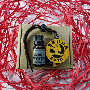 Підвіска ароматизатор Skoda, АвтоПарфуми Шкода на дзеркало, дуб