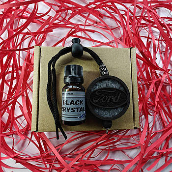 Підвіска ароматизатор Ford, АвтоПарфуми Форд на дзеркало, чорний