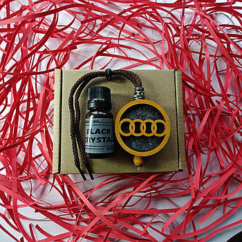 Підвіска ароматизатор Audi, АвтоПарфуми Ауді на дзеркало, дуб