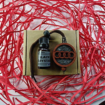 Підвіска ароматизатор Audi, АвтоПарфуми Ауді на дзеркало, червоний