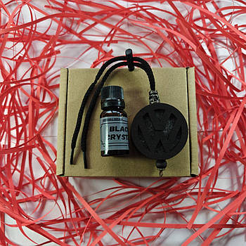 Підвіска ароматизатор Volkswagen, АвтоПарфуми Фольксваген на дзеркало, чорний