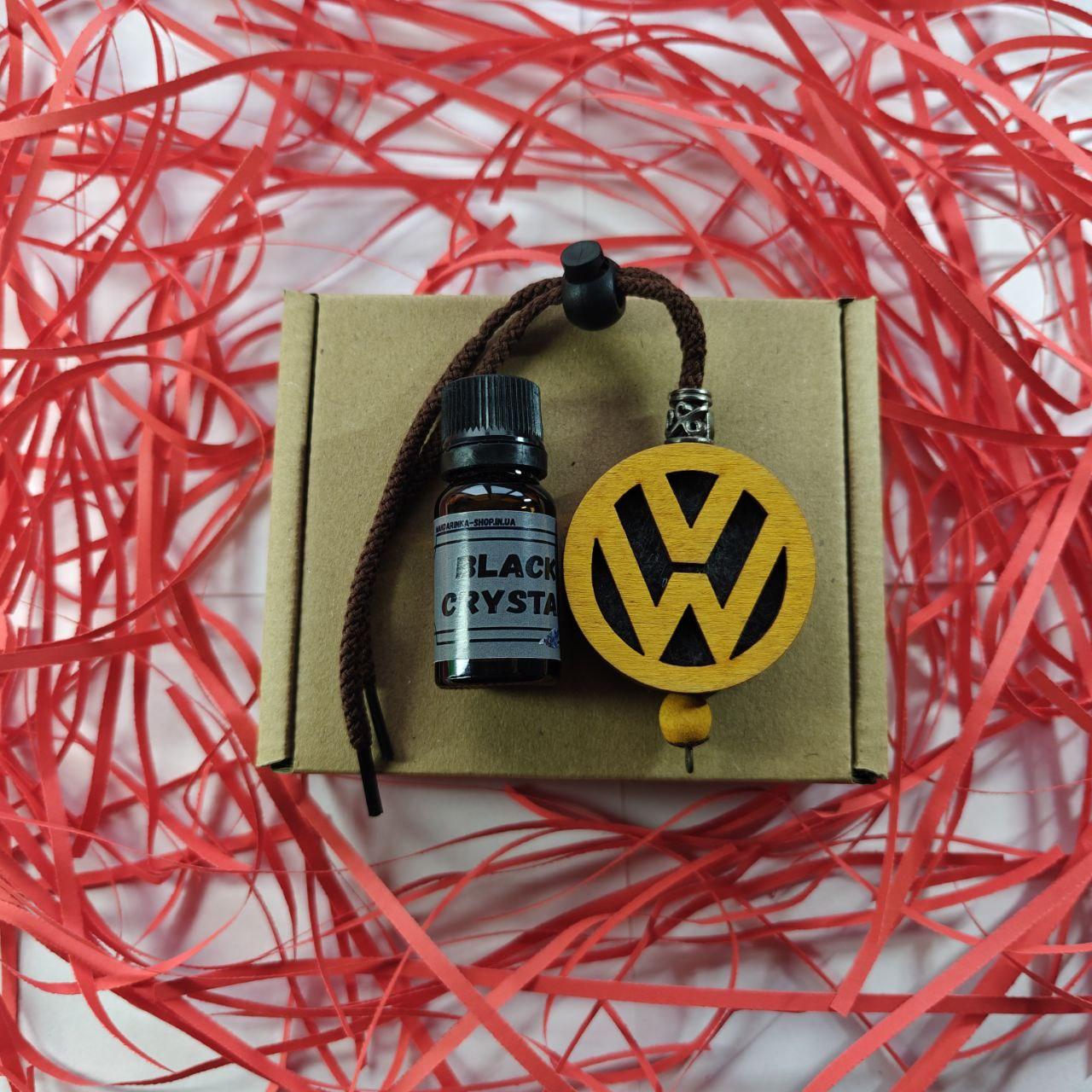 Підвіска ароматизатор Volkswagen, АвтоПарфуми Фольксваген на дзеркало, дуб, фото 1