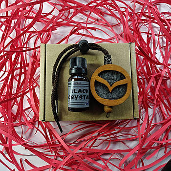 Підвіска ароматизатор Mazda, АвтоПарфуми Мазда на дзеркало, дуб