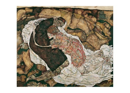 Листівка Egon Schiele - Tod und die Jungfrau, 1915, фото 1