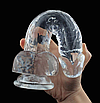 Фалоімітатор прозорий  Cristal Dildo з присоскою та яйцями 20.5 см, фото 6