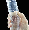 Фалоімітатор прозорий  Cristal Dildo з присоскою та яйцями 20.5 см, фото 7