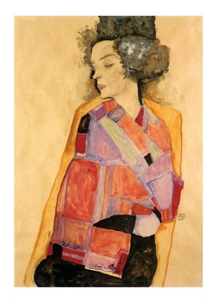 Листівка Egon Schiele - Träumende Frau, 1911, фото 1