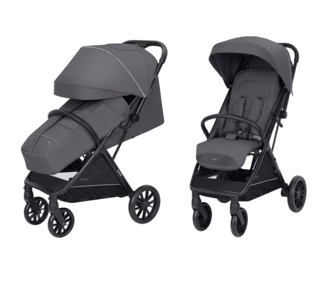 Дитяча прогулянкова коляска Carrello Nero Dove Grey до 22 кг із чохлом на ніжки