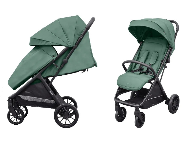 Дитяча прогулянкова коляска Carrello Nero Pear Green CRL-5514 до 22 кг із чохлом на ніжки