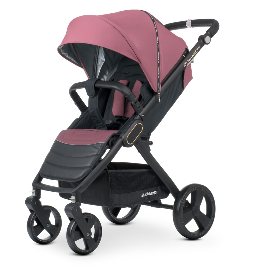 Дитяча коляска El Camino ME 1053-3 DYNAMIC PRO Dusty Rose NEW навантаження до 22кг Рожева