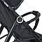 Дитяча прогулянкова АЛЮМІНІЄВА коляска VIVA Black з регульованою ручкою чорна, фото 6