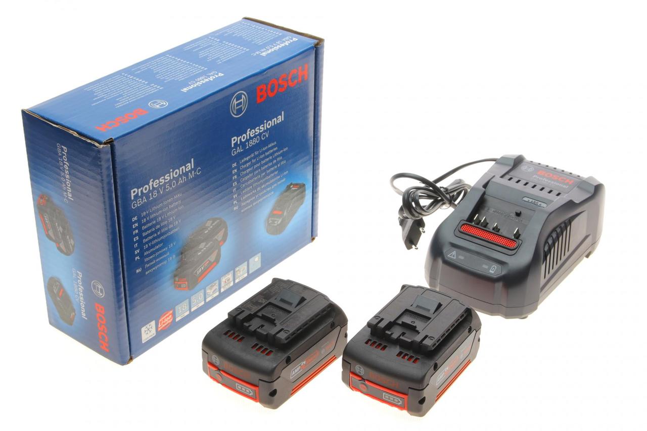 Набір акумуляторів для електроінструменту GBA 18V 5.0Ah + зарядний пристрій GAL 1880 CV 1 600 A00 B8J