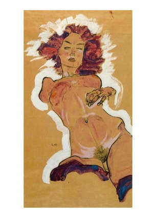 Листівка Egon Schiele - Weiblicher Akt, 1890, фото 1