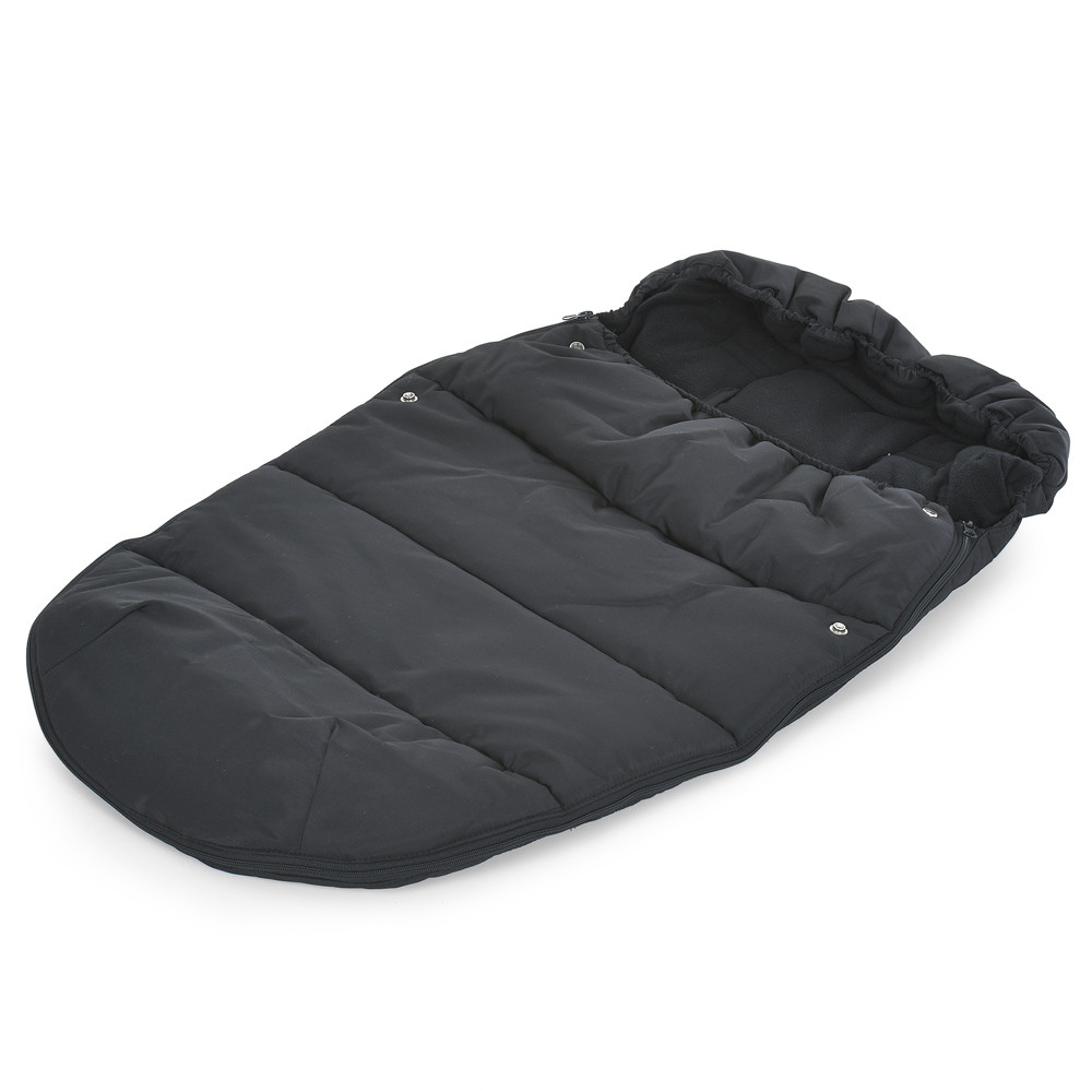 Конверт дитячий в коляску світловідбивний EL CAMINO Footmuff ME 1131 Plus Black чорний