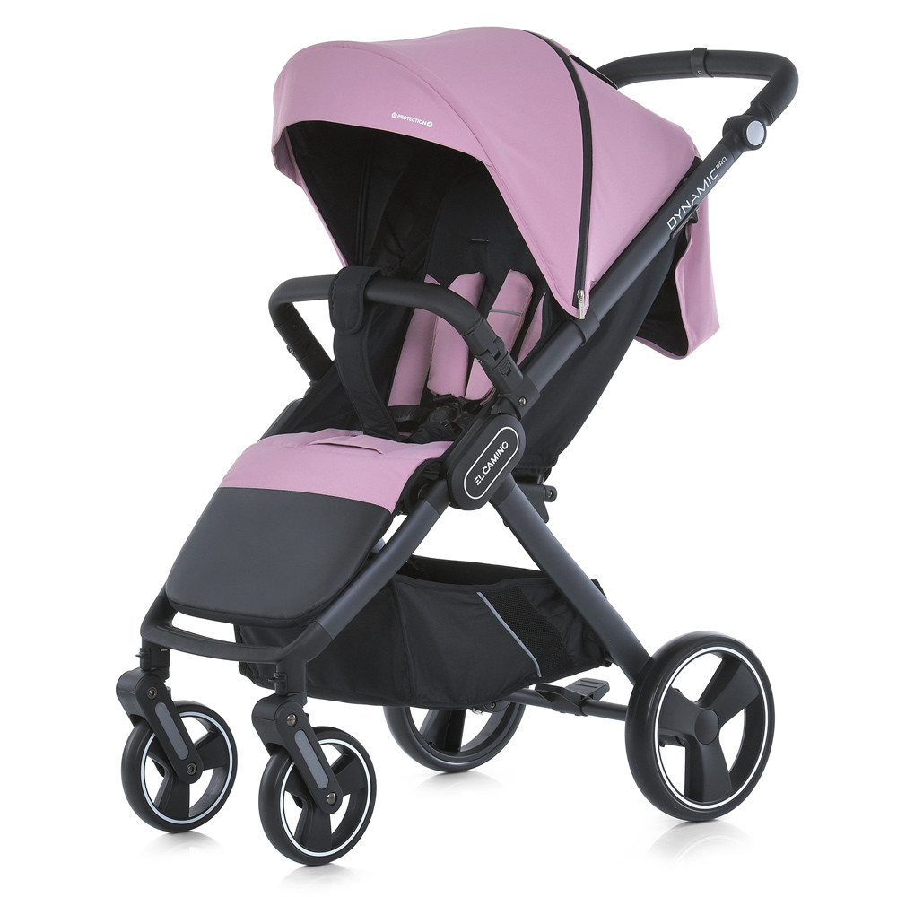 Дитяча прогулянкова коляска El Camino ME 1053-3 NEW DYNAMIC PRO Mauve Pink рожева для дівчинки