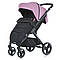 Дитяча прогулянкова коляска El Camino ME 1053-3 NEW DYNAMIC PRO Mauve Pink рожева для дівчинки, фото 3