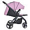 Дитяча прогулянкова коляска El Camino ME 1053-3 NEW DYNAMIC PRO Mauve Pink рожева для дівчинки, фото 4