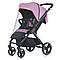 Дитяча прогулянкова коляска El Camino ME 1053-3 NEW DYNAMIC PRO Mauve Pink рожева для дівчинки, фото 5