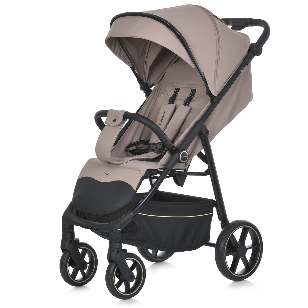 Прогулянкова алюмінієва коляска EL CAMINO ME 1113-2 FIJI Beige Matt бежева+ москітна сітка