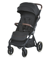 Дитяча прогулянкова коляска EL CAMINO ME 1127-G BEYA Black чорна з чохлом на ніжки