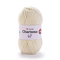 YarnArt CHARISMA (Харизма) № 502 молочний (Напіввовняна пряжа, нитки для в'язання)