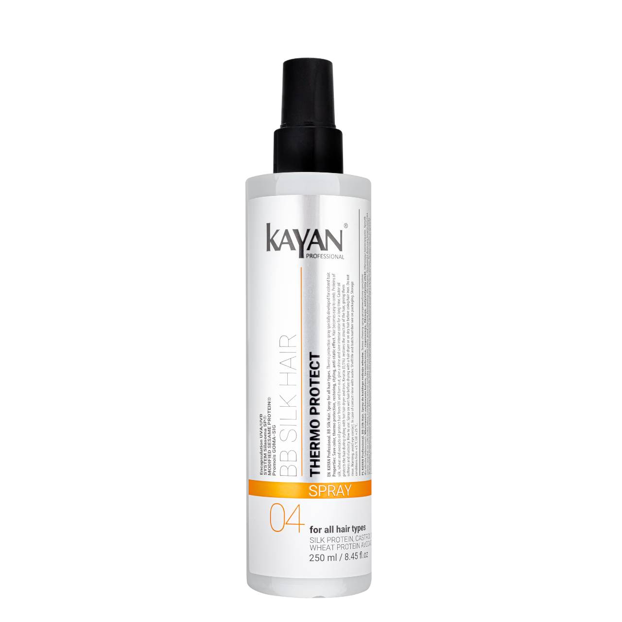 Спрей термозахист для фарбованого волосся Kayan Professional BB Silk Hair Spray 250 мл