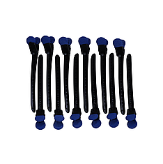 Набір металічних затискачів Termax Professional Evolution Black&Blue, 12 шт (T-1009-BLU)