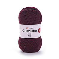 YarnArt CHARISMA (Харизма) № 577 бордо (Напіввовняна пряжа, нитки для в'язання)