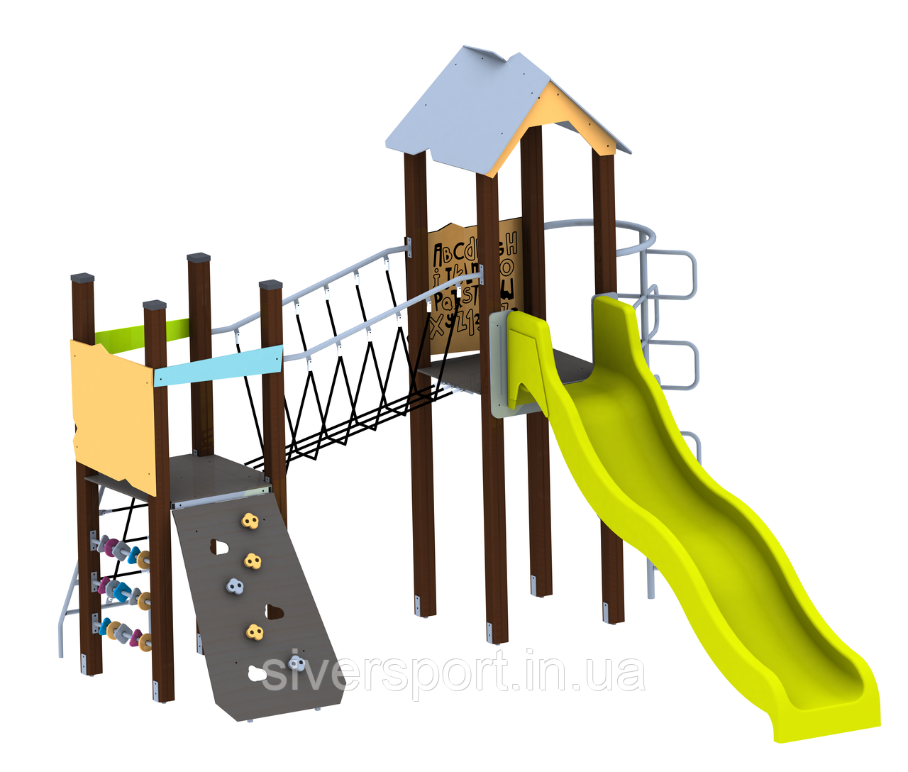 Ігровий комплекс (виготовлений з HDPE пластику) SiverSport VP-1408.1, фото 1