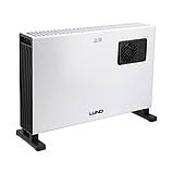 Обігрівач конвекторний від ел. мережі 230 В 2 регулювальних режими 1.25 і 2 кВт з вентилятором LUND 68650, фото 7