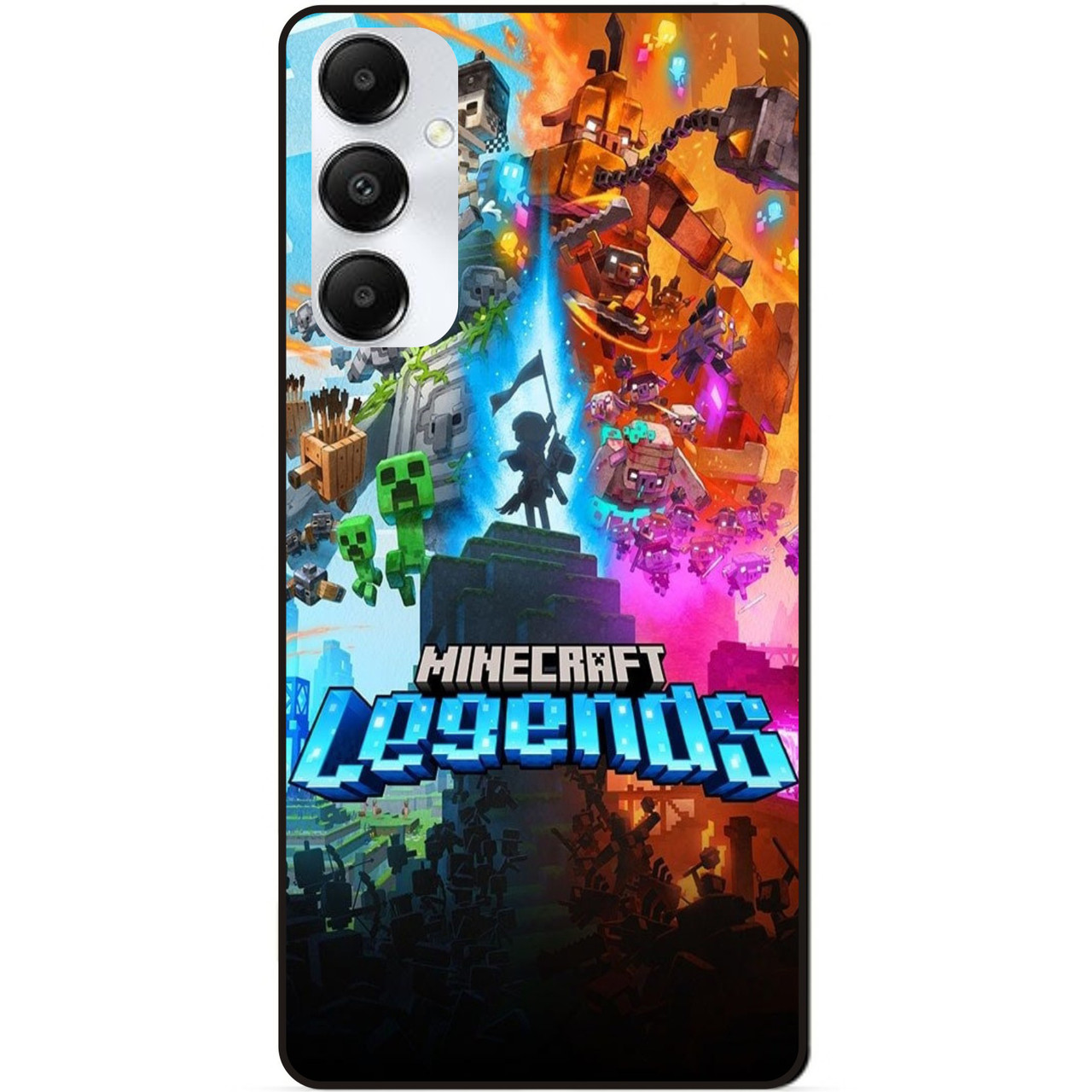 Силіконовий чохол бампер для Samsung A16 5G гра Майнкрафт Minecraft